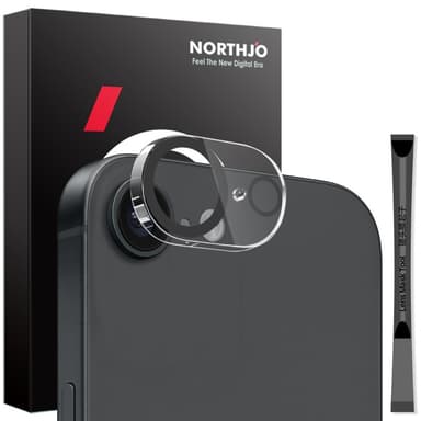 SKALO iPhone 16e NORTHJO Kameraskydd - Transparent
