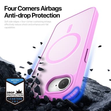 DUX DUCIS iPhone 16e Yind Series Matt Finish Skal - Rosa