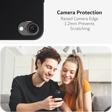SKALO iPhone 16e Mattsvart Ultratunn TPU Skal - Svart