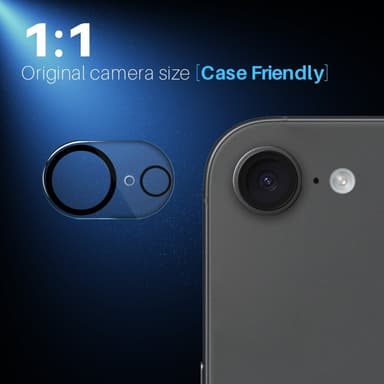 SKALO iPhone 16e NORTHJO Kameraskydd - Transparent