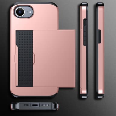 SKALO iPhone 16e Armor Korthållare Skal - Blå