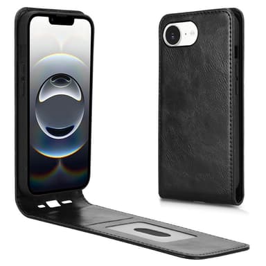 SKALO iPhone 16e Vertical PU-Läder Skal - Svart