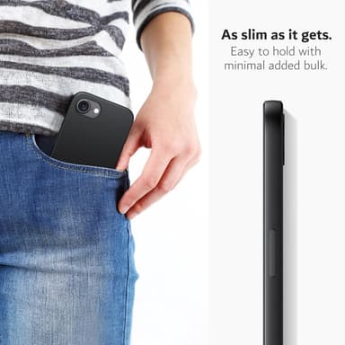SKALO iPhone 16e Mattsvart Ultratunn TPU Skal - Svart