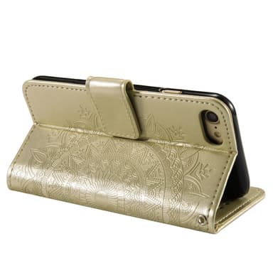 SKALO iPhone 16e Mandala Plånboksfodral - Guld