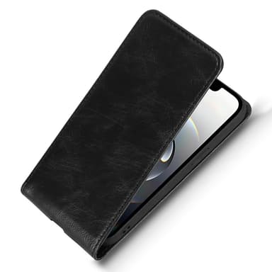 SKALO iPhone 16e Vertical PU-Läder Skal - Svart