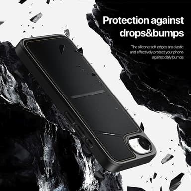 DUX DUCIS iPhone 16e Rafi II Series Skal med Korthållare - Svart