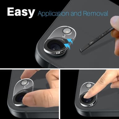 SKALO iPhone 16e NORTHJO Kameraskydd - Transparent
