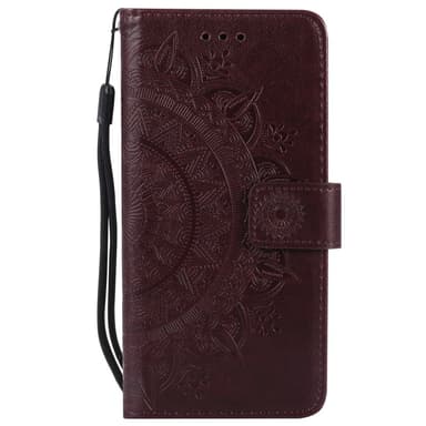 SKALO iPhone 16e Mandala Plånboksfodral - Brun