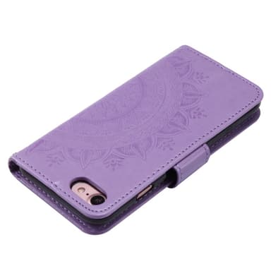 SKALO iPhone 16e Mandala Plånboksfodral - Lila