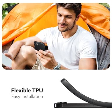 SKALO iPhone 16e Mattsvart Ultratunn TPU Skal - Svart