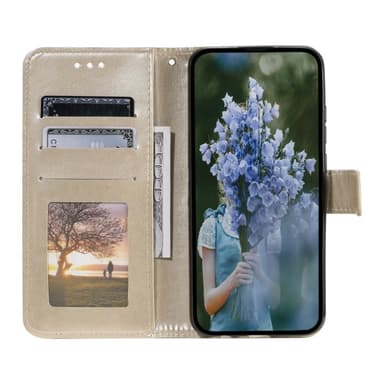 SKALO iPhone 16e Mandala Plånboksfodral - Guld