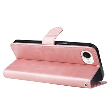 SKALO iPhone 16e Klassisk Dragkedja Plånboksfodral - Rosa