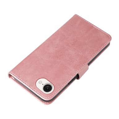 SKALO iPhone 16e Klassisk Dragkedja Plånboksfodral - Rosa