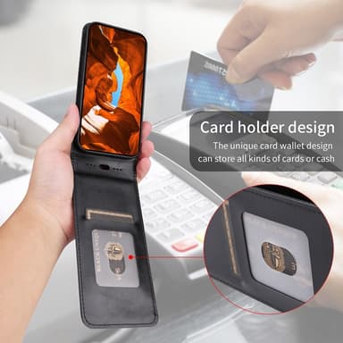 SKALO iPhone 16e Vertical PU-Läder Skal - Svart