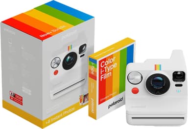 Polaroid Now+ Gen. 3 direktkamera (startpaket, vit)