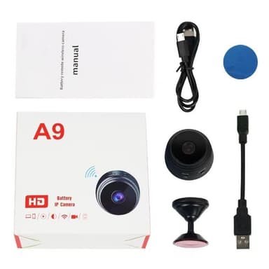 WiFi Kamera 1080P HD magnetisk Övervakning Spy utan Night Vision
