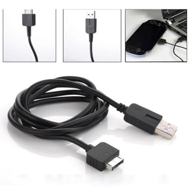 Sony PS Vita 1000 PSV1000 Data Sync Laddare Kabel Speltillbehör