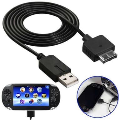 Sony PS Vita 1000 PSV1000 Data Sync Laddare Kabel Speltillbehör