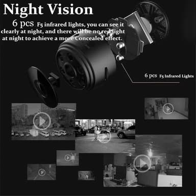 WiFi Kamera 1080P HD magnetisk Övervakning Spy utan Night Vision