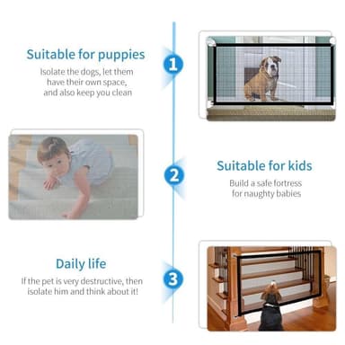 hopfällbar hund katt Pet Safe Mesh staket - 110*72CM