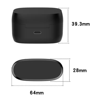 Docka för Jabra Elite 4 / Jabra Elite 3 Earbuds Laddningsfack Laddningskabel