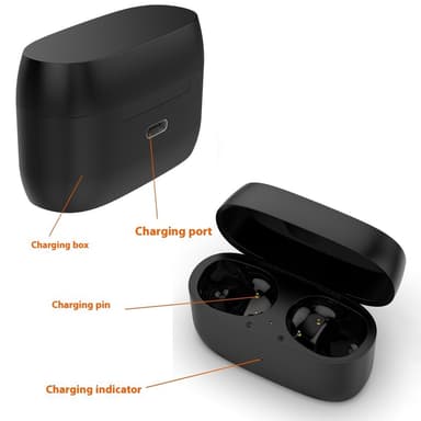 Docka för Jabra Elite 4 / Jabra Elite 3 Earbuds Laddningsfack Laddningskabel