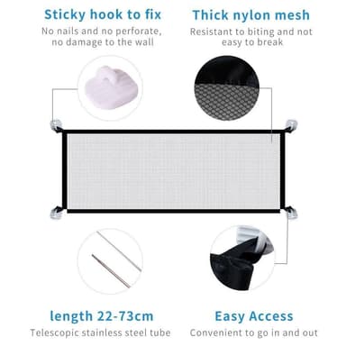 hopfällbar hund katt Pet Safe Mesh staket - 110*72CM