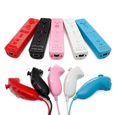 Kompatibelt med Wii Handkontroll-Set Motion Plus Bulk Svart