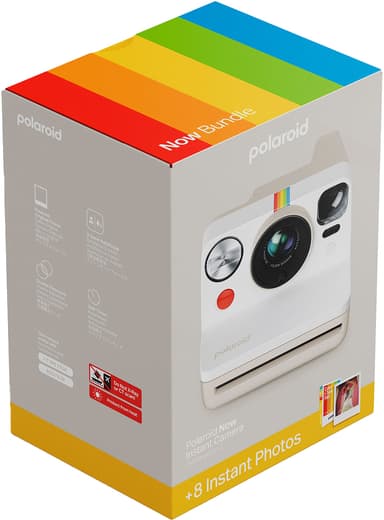 Polaroid Now Gen. 3 direktkamera (startpaket, vit)