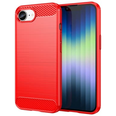 SKALO iPhone 16e Armor Carbon Skal - Röd