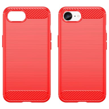 SKALO iPhone 16e Armor Carbon Skal - Röd