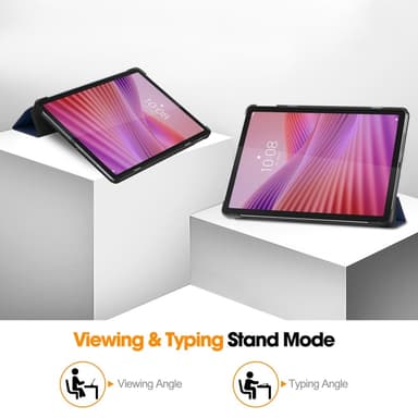 SKALO Lenovo Tab 10.1"" Trifold Fodral - Mörkblå
