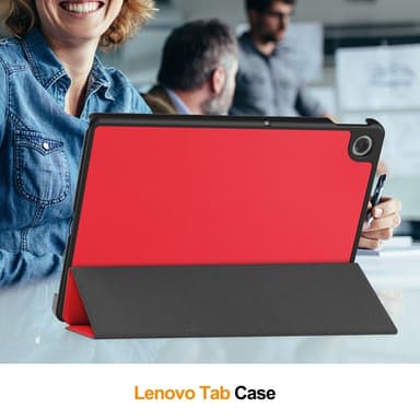 SKALO Lenovo Tab 10.1"" Trifold Fodral - Röd