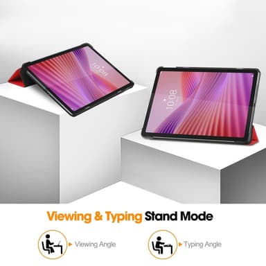 SKALO Lenovo Tab 10.1"" Trifold Fodral - Röd