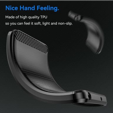 SKALO iPhone 16e Armor Carbon Skal - Svart