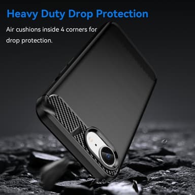 SKALO iPhone 16e Armor Carbon Skal - Svart