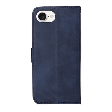 SKALO iPhone 16e PU-läder Plånboksfodral - Blå
