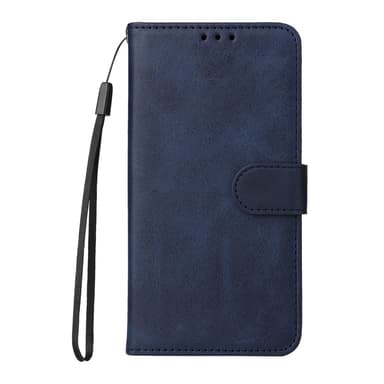 SKALO iPhone 16e PU-läder Plånboksfodral - Blå