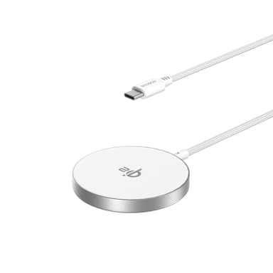 Mobique Magnetisk Trådlös Qi2 Laddare 15W vit