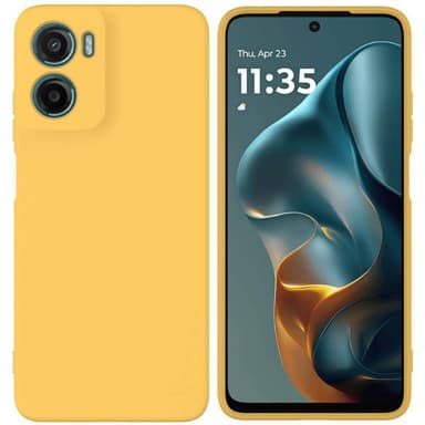 Liquid silikon skal Motorola Moto G05 - Gul