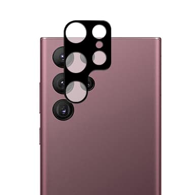 2-PACK SKALO Samsung S25 Ultra 3D Linsskydd/Kameraskydd Härdat Glas - Svart