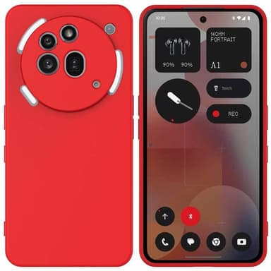 Liquid silikon skal Nothing Phone 3a Pro - China Red