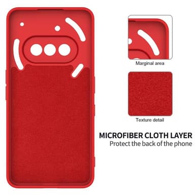 Liquid silikon skal Nothing Phone 3a - China Red