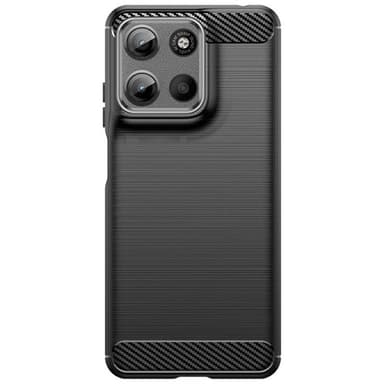 Borstat silikon skal Motorola Moto G15 - Svart