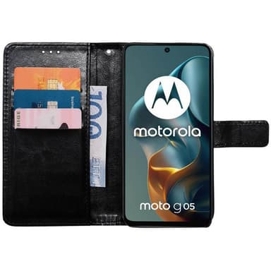 Plånboksfodral 3-kort Motorola Moto G05 - Svart