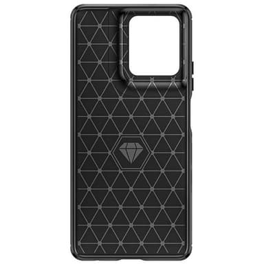 Borstat silikon skal Motorola Moto G Power (2025) - Svart