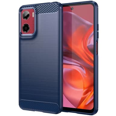 Borstat silikon skal Motorola Moto E15 - Blå
