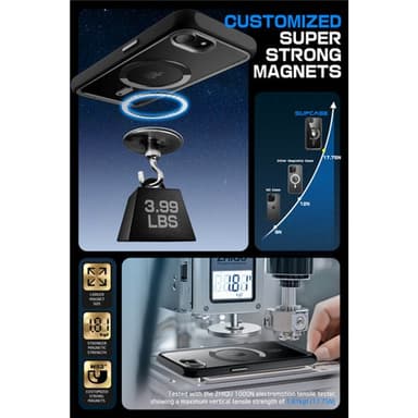 SUPCASE UB Mag skal iPhone 16e - Svart