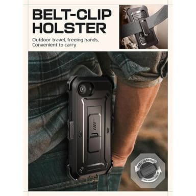 SUPCASE UB Pro skal iPhone 16e - Svart