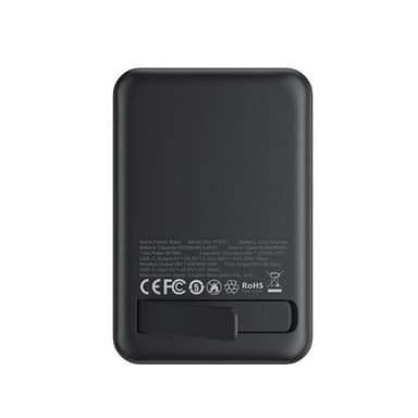 XO Powerbank 10000mAh med magnetisk laddning 20W - Svart